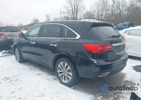 2015 Acura Mdx Technology Package from USA, damaged, VIN 5FRYD4H48FB017188